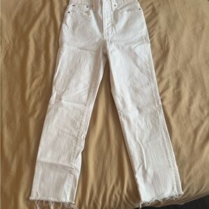 Madewell Vintage White Crop Jeans